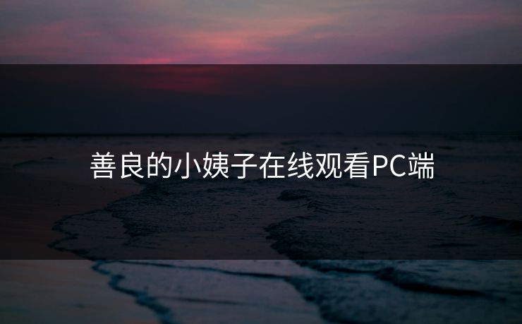善良的小姨子在线观看PC端