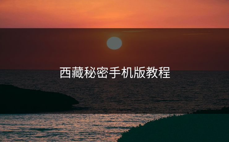 西藏秘密手机版教程